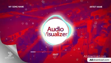Audio Visualizer Freebies template preview