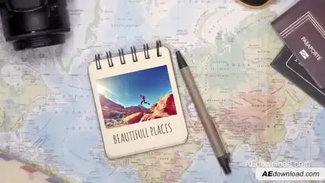 Beautiful Travel Slideshow Freebies template preview