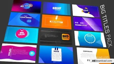Big Titles Pack Freebies template preview