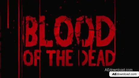 Blood Of The Dead Title Reveal Freebies template preview