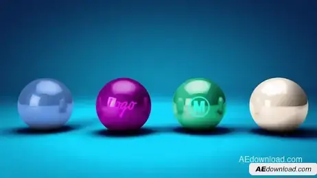 Bouncing Balls Logo Reveal Freebies template preview