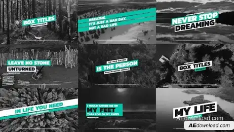 Box Typography Pack Freebies template preview