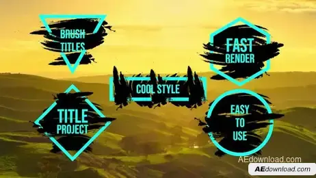 Brush Titles Freebies template preview