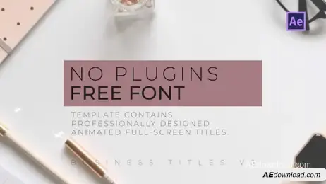 Business Titles V3 Freebies template preview