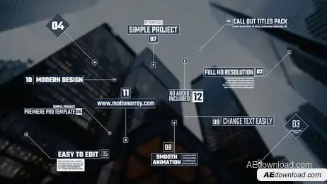 Call Out Titles Pack Freebies template preview