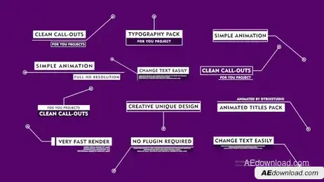 Call-Outs Titles Freebies template preview