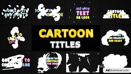 Cartoon Smoke Titles Freebies template preview