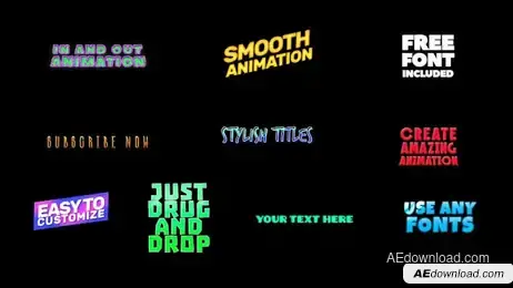 Cartoon Titles Freebies template preview