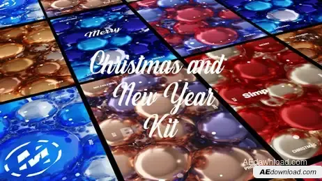 Christmas And New Year Kit Freebies template preview