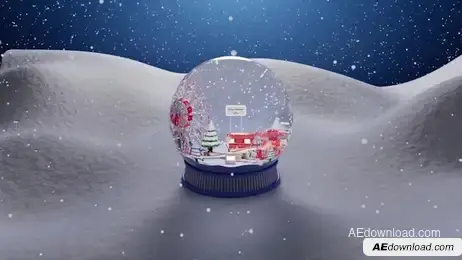 Christmas Globe Logo Reveal Freebies template preview