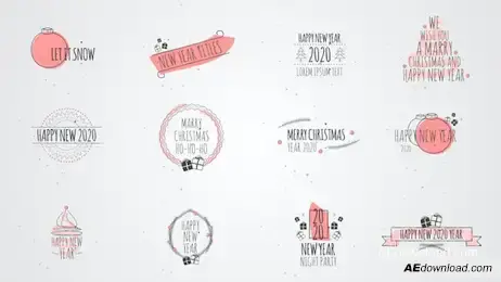 Christmas Titles Freebies template preview