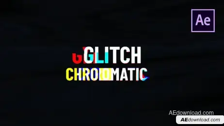 Chromatic Aberration Titles Freebies template preview
