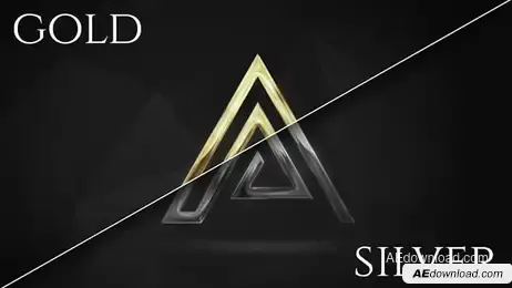 Cinematic Gold Logo Freebies template preview