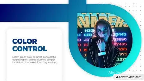 Circle And Line - Slideshow Freebies template preview