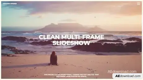 Clean Multi-frame Slideshow Freebies template preview