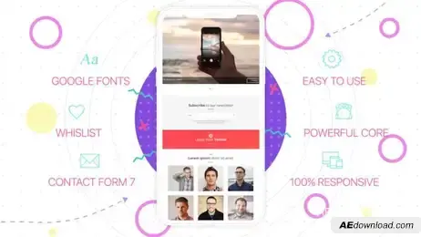 Colorful App Promotion Freebies template preview
