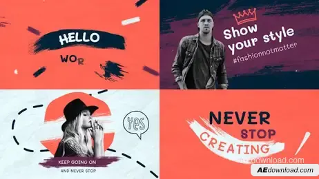 Colorful Organic Promo Freebies template preview