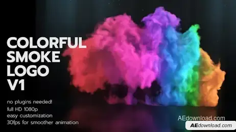 Colorful Smoke Logo V1 Freebies template preview