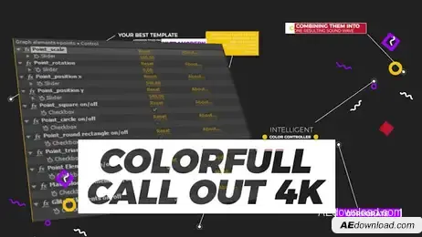 Colorfull Call Out Titles 4K Freebies template preview
