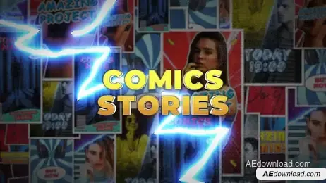 Comics Instagram Stories Freebies template preview