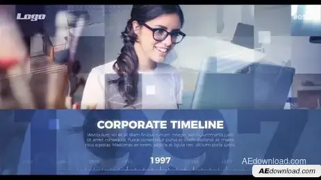 Corporate Timeline Freebies template preview