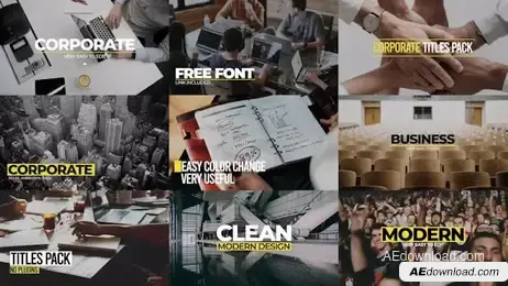 Corporate Titles Pack V5 Freebies template preview