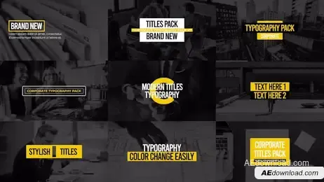Corporate Titles Pack V7 Freebies template preview
