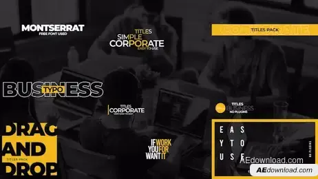 Corporate Titles Pack V8 Freebies template preview