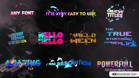 Creative Colorful Titles Freebies template preview