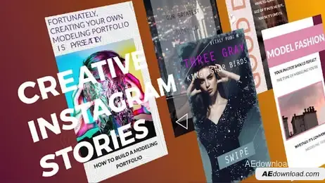 Creative Instagram Stories Freebies template preview