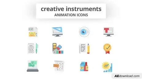 Creative Instruments - Animation Icons Freebies template preview