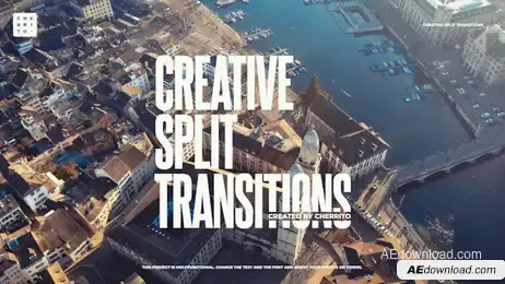 Creative Split Transitions Freebies template preview