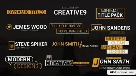 Creative Titles Freebies template preview