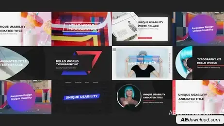 Creative Typo Freebies template preview