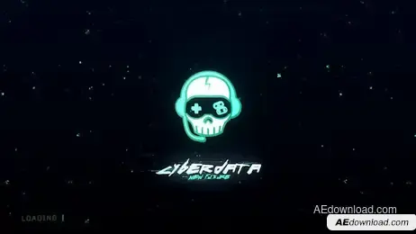 Cyber Data Glitch Logo Freebies template preview