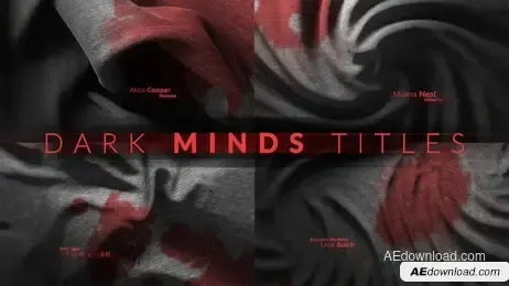 Dark Minds Titles Freebies template preview