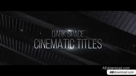 Dark Space Cinematic Titles Freebies template preview