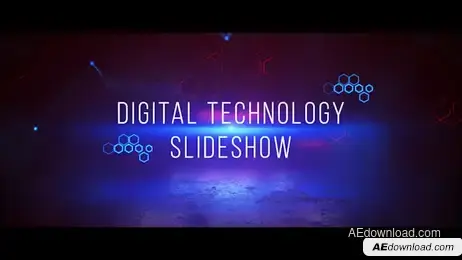 Digital Technology Slideshow Freebies template preview