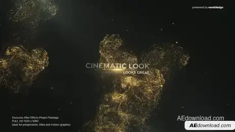 Dream Particles Titles Freebies template preview