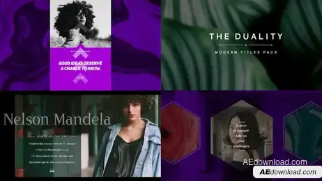 Duality - Typo Slides With Transitions Freebies template preview