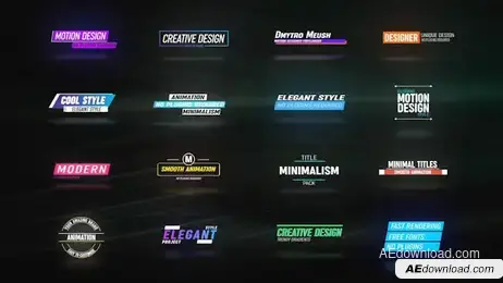 Elegant Title Animation Freebies template preview