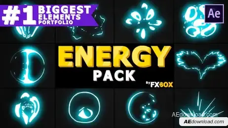 Energy Explosion Elements Freebies template preview