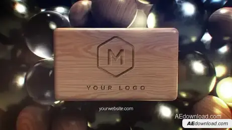 Falling Spheres Logo Freebies template preview
