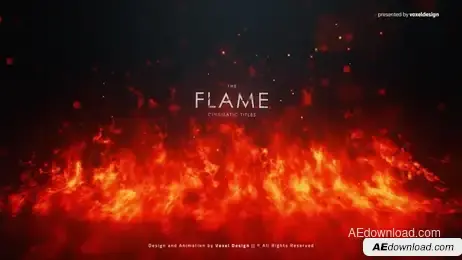 Flame Cinematic Titles Freebies template preview