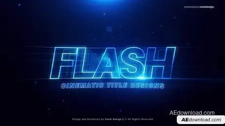 Flash Cinematic Title Freebies template preview