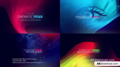 Flow - Cinematic Titles Freebies template preview