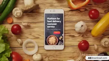 Food App Logo Reveal Freebies template preview