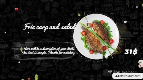 Food Menu Promo Freebies template preview