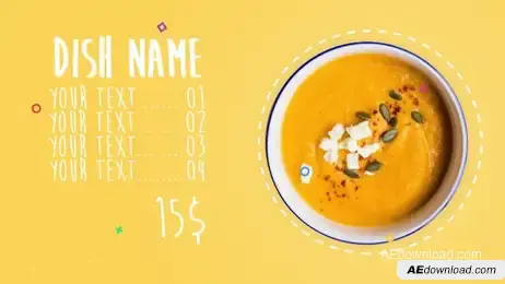 Food Slideshow Freebies template preview