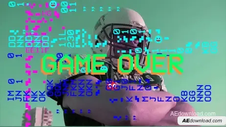 Game Glitch Transitions Freebies template preview